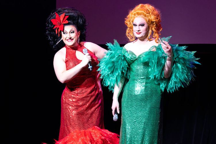 BenDeLaCreme and Jinkx Monsoon in their Holiday Show
