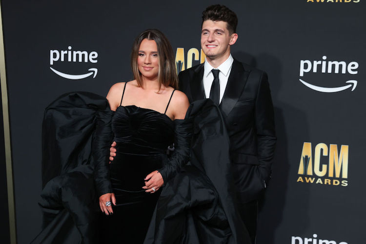 Gabby Barrett, Cade Fohener on the ACM red carpet