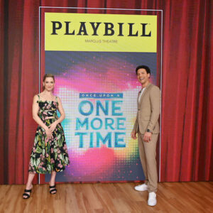 Justin Guarini and Briga Heelan on Good Morning America