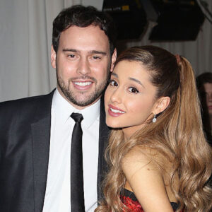Scooter Braun and Ariana Grande at the 2013 American Music Awards