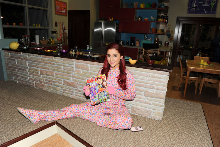 Ariana Grande on the set of 'Victorious'