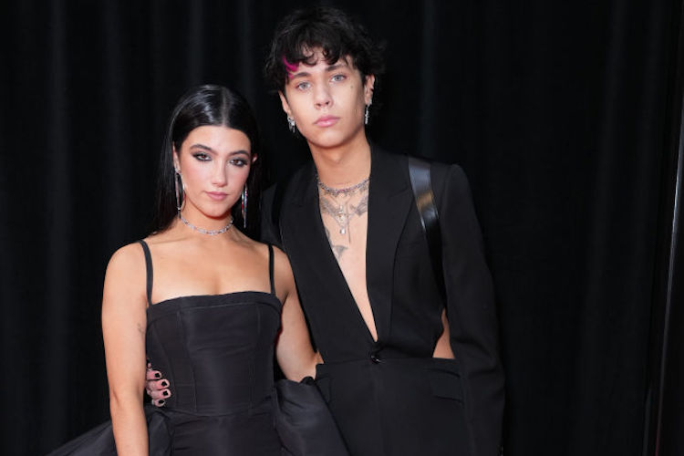 Charli D'Amelio and Landon Barker at the 65th GRAMMY Awards