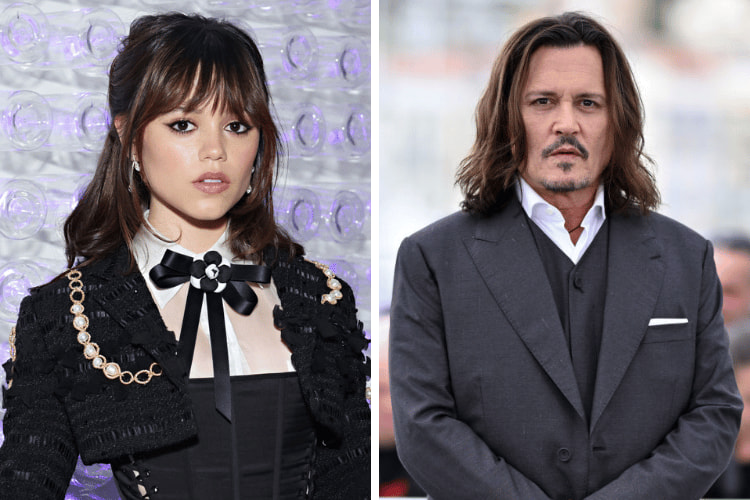 Jenna Ortega at the 2023 MET Gala, Johnny Depp at the Cannes Film Festival