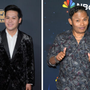 Marcelito Pomoy at 'AGT: The Champions Season 2' red carpet, Roland Abante on the 'AGT' season 18 red carpet