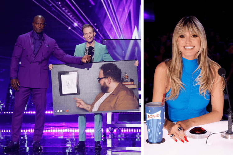 Trigg Watson, Terry Crews, and Heidi Klum on 'America's Got Talent' "Qualifiers 3"