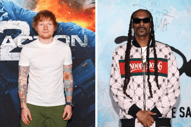 Ed Sheeran at the premiere of Netflix's "Extraction 2", Snoop Dogg at the the premiere Of FX's "Dear Mama"
