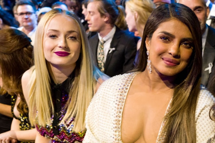 Sophie Turner and Priyanka Chopra at the 62nd Annual GRAMMY Awards
