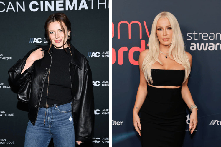 Bella Thorne at the premiere of "Divinity", Tana Mongeau at the Streamy Awards