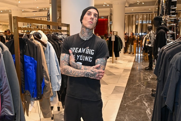 Travis Barker for his clothing brand DTA