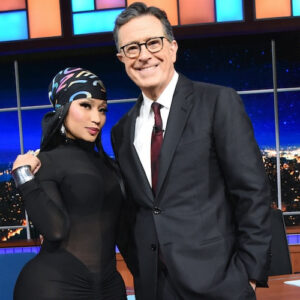 Nicki Minaj and Stephen Colbert on 'The Stephen Colbert Show'