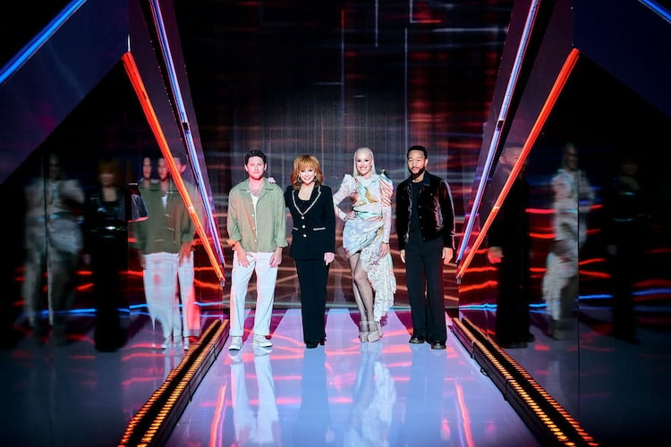 The Voice Coaches, Niall Horan, John Legend, Reba McEntire, and Gwen Stefani on 'The Voice' Season 23