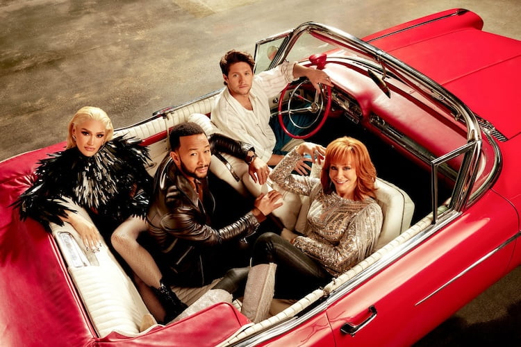 Gwen Stefani, John Legend, Niall Horan, and Reba McEntire for 'The Voice'