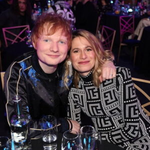 Ed Sheeran and wife Cherry Seaborn at The BRIT Awards