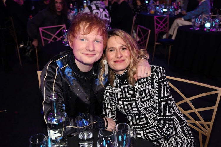 Ed Sheeran and wife Cherry Seaborn at The BRIT Awards