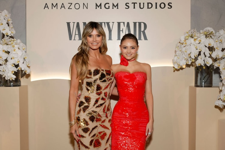 Heidi Klum and Leni Klum at Vanity Fair And Amazon MGM Studios Celebrate Awards Season 2024