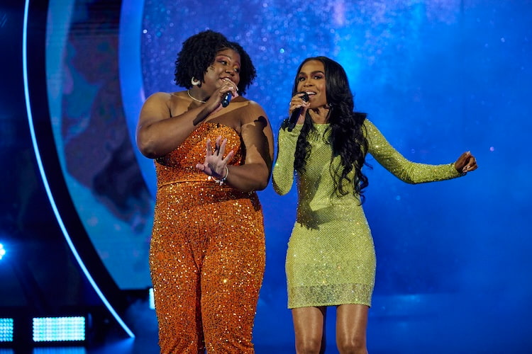 Michelle Williams with her cousin, Evandia Penix on 'We Are Family"