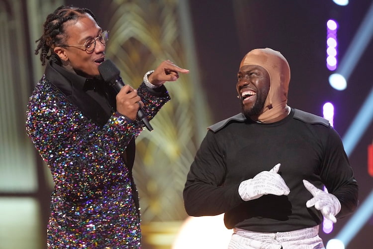 Kevin Hart and Nick Cannon on 'The Masked Singer' 2024