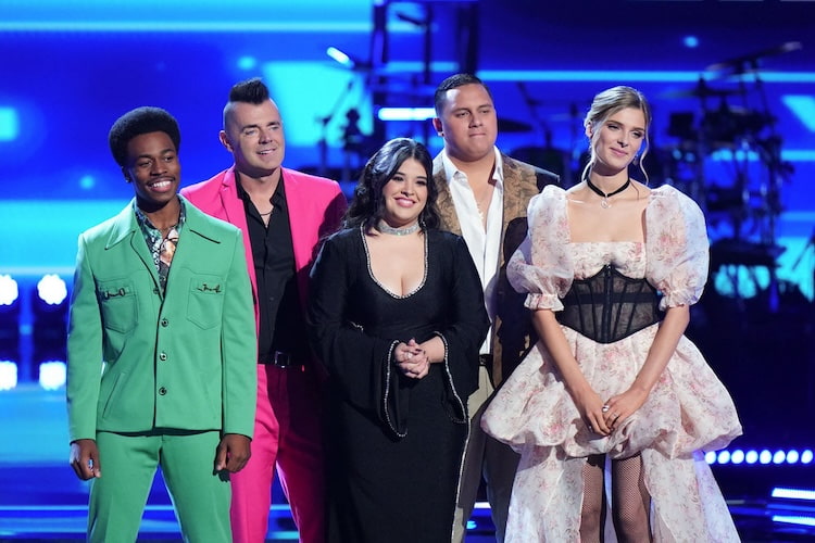 Nathan Chester, Bryan Olesen, Mafe, Kamalei Kawa’a, Zoe Levert on 'The Voice'