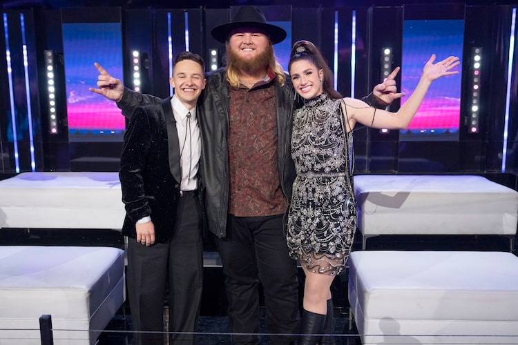 Jack Blocker, Will Moseley, and Abi Carter on 'American Idol' 2024