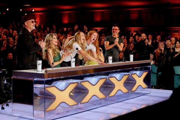 Howie Mandel, Heidi Klum, Sara Hughes, Kelly Cheng, Simon Cowell on 'America's Got Talent' 2024