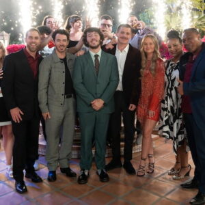 JILL, ADAM, MIGUEL, NAOMI, KEVIN JONAS, GRACIE LOU, FRANKLIN JONAS, DANNY, HUD, SHANE, MACKENZIE, BIANCA, DEDRICK and Kevin and Franklin Jonas on 'Claim to Fame' Season 3.
