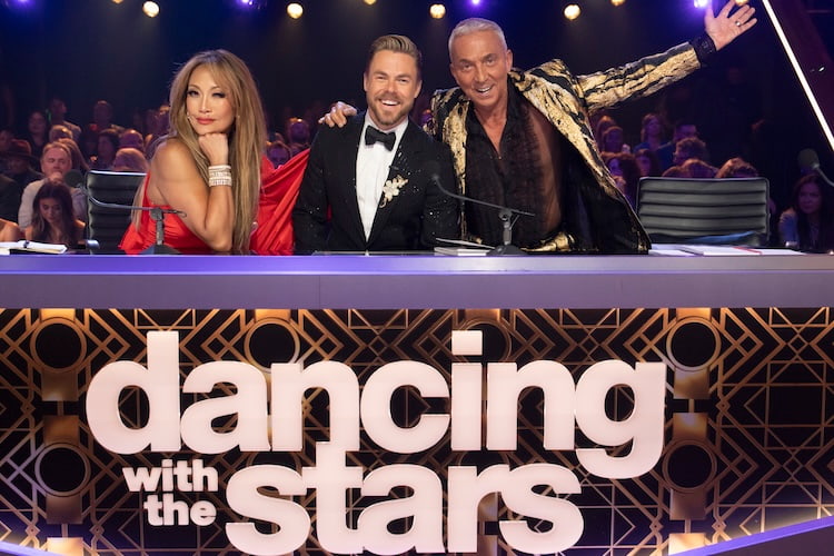 Carrie Ann Inaba, Derek Hough, and Bruno Tonioli on 'Dancing With The Stars' 2024 Premiere