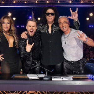 Carrie Ann Inaba, Bruno Tonioli, Derek Hough, Gene Simmons on Hair Metal Night