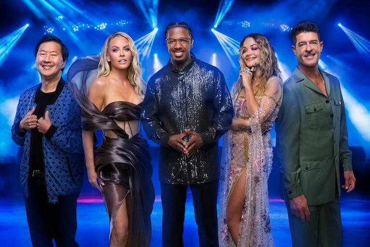 Ken Jeong, Jenny McCarthy, Nick Cannon, Rita Ora, and Robin Thicke for 'The Masked Singer'