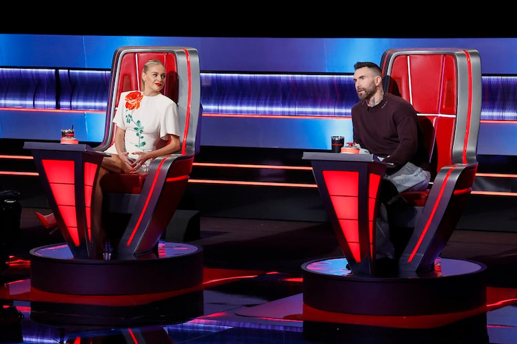 Kelsea Ballerini and Adam Levine on 'The Voice'