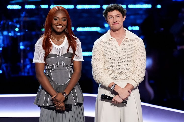 Ari Camille and Britton Moore on 'The Voice' 2025