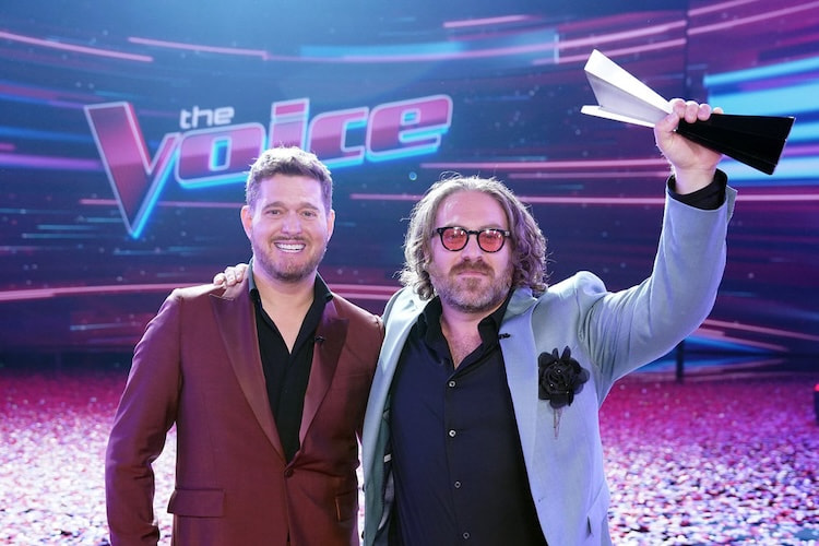 Michael Bublé and Adam David on 'The Voice' 2025
