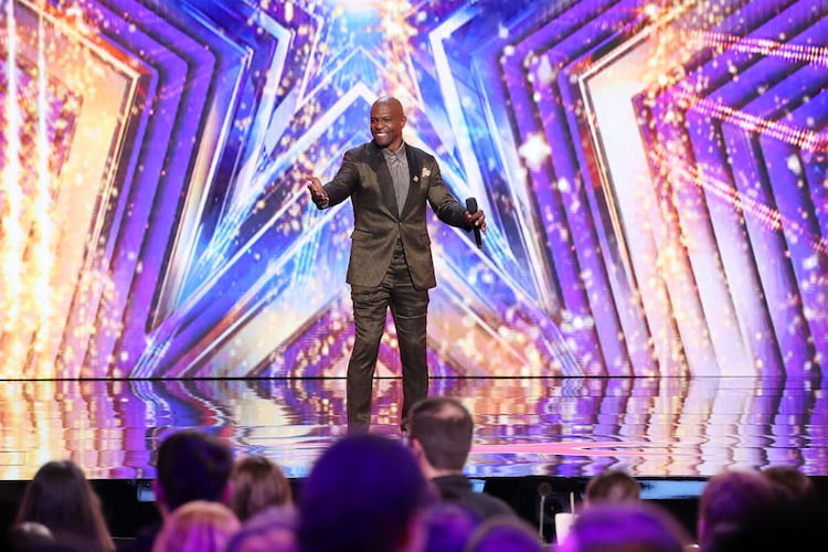 Terry Crews on the 'America's Got Talent' stage 2025