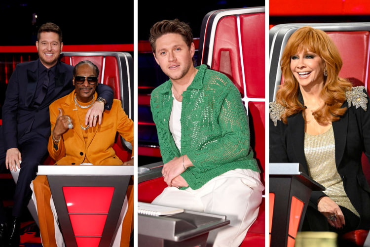 Michael Bublé and Snoop Dogg, Niall Horan, and Reba McEntire all on 'The Voice'