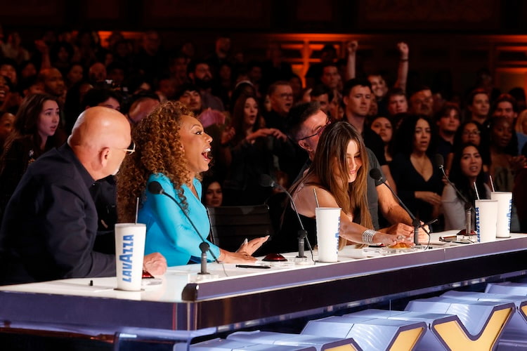 Howie Mandel, Mel B, Sofia Vergara, and Simon Cowell on 'America's Got Talent' 2025