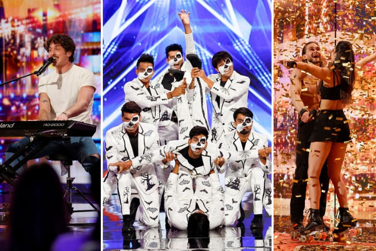 Benjamin Hightower, Unreal Crew, and Duo Stardust on 'America's Got Talent' 2025