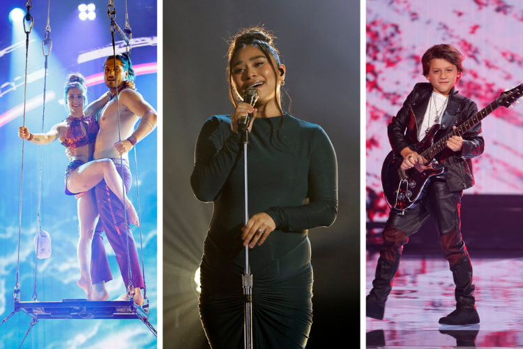 Sirca Marea, Jessica Sanchez, and Bay Melnick Virgolino on 'America's Got Talent' 2025 Semifinals