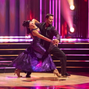 Hilaria Baldwin and Gleb Savchenko on 'Dancing With The Stars' 2025