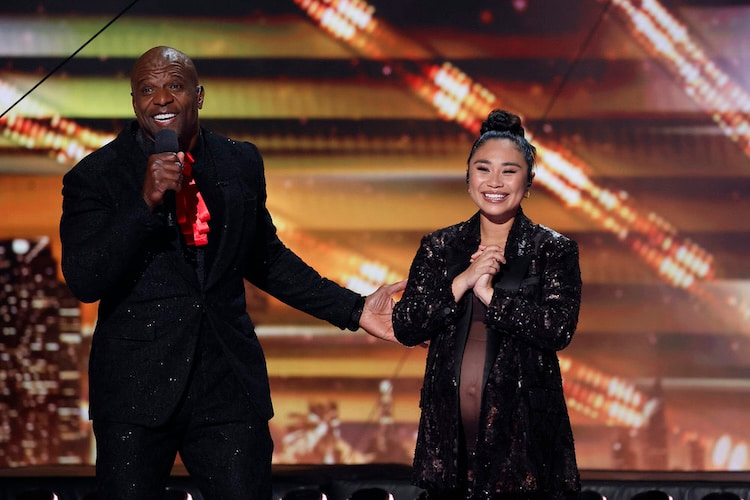 Jessica Sanchez and Terry Crews on 'America's Got Talent' 2025