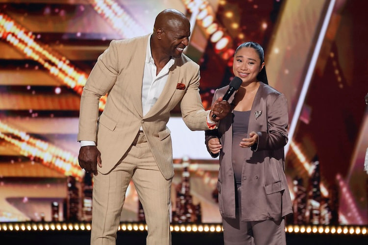 Jessica Sanchez and Terry Crews on 'America's Got Talent' 2025
