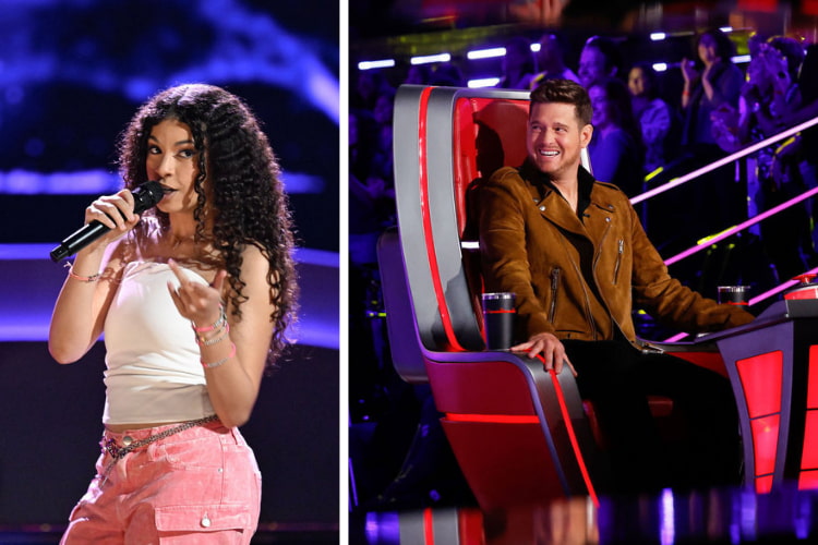 Liv Ciara and Michael Bublé on 'The Voice' 2025