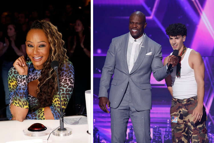 Mel B and Micah Palace on 'America's Got Talent' Final 2025