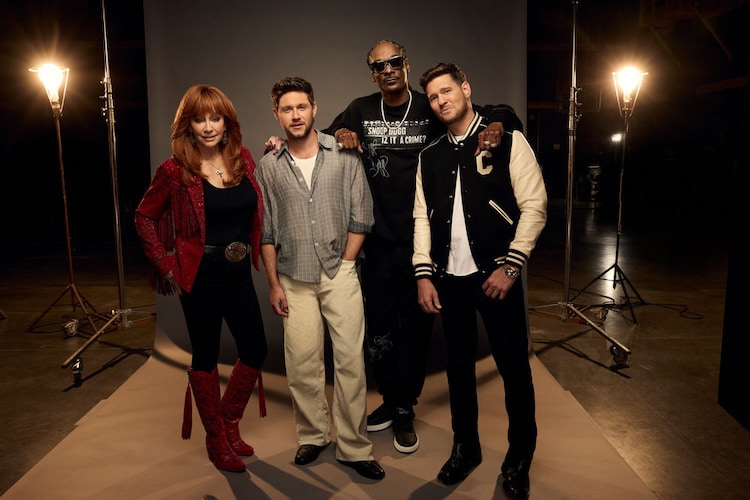 Reba McEntire, Niall Horan, Snoop Dogg, and Michael Buble for 'The Voice' Season 28