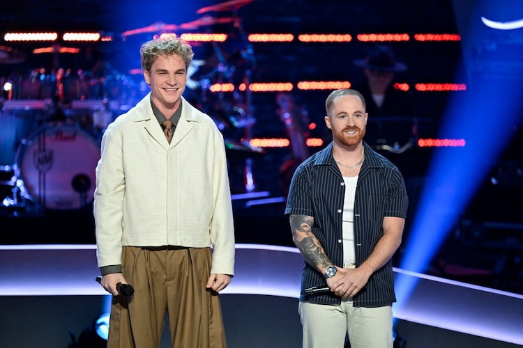 Aiden Ross and Liam Von Elbe on 'The Voice' 2025