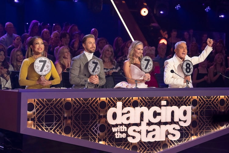 Kym Johnson, Carrie Ann Inaba, Derek Hough, and Bruno Tonioli