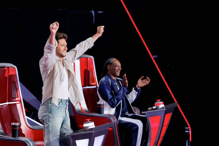 Niall Horan and Snoop Dogg on 'The Voice' Battle Rounds 2025