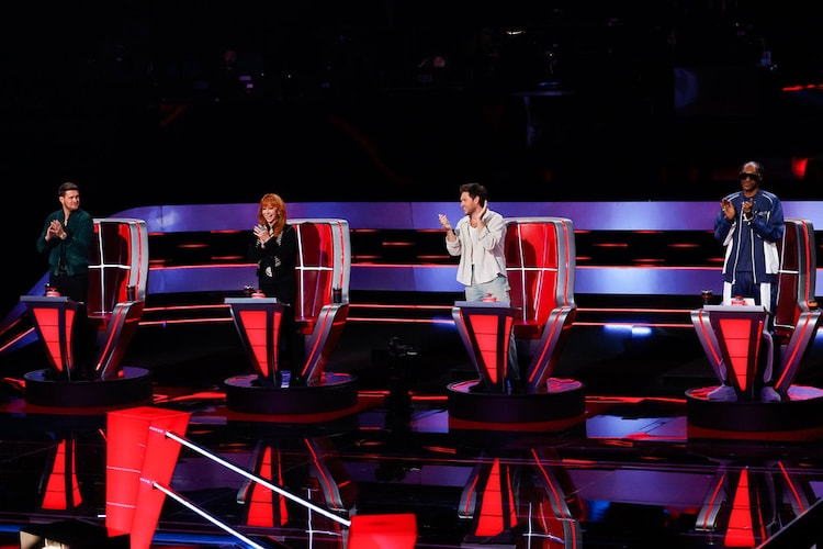 Michael Bublé, Reba McEntire, Niall Horan, and Snoop Dogg on 'The Voice' 2025