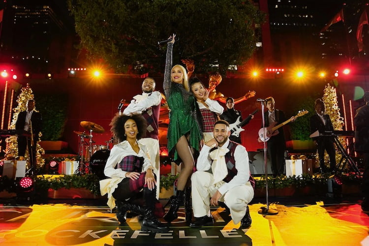 Gwen Stefani performs at Christmas in Rockefeller Center