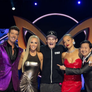 Robin Thicke, Jenny McCarthy, Evan Asher, Rita Ora, and Ken Jeong on 'The Masked Singer' 2026