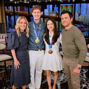 Madison Chock and Evan Bates on Live with Kelly and Mark