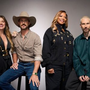 Kelly Clarkson, Riley Green, Queen Latifah, and Adam Levine for 'The Voice' Season 30
